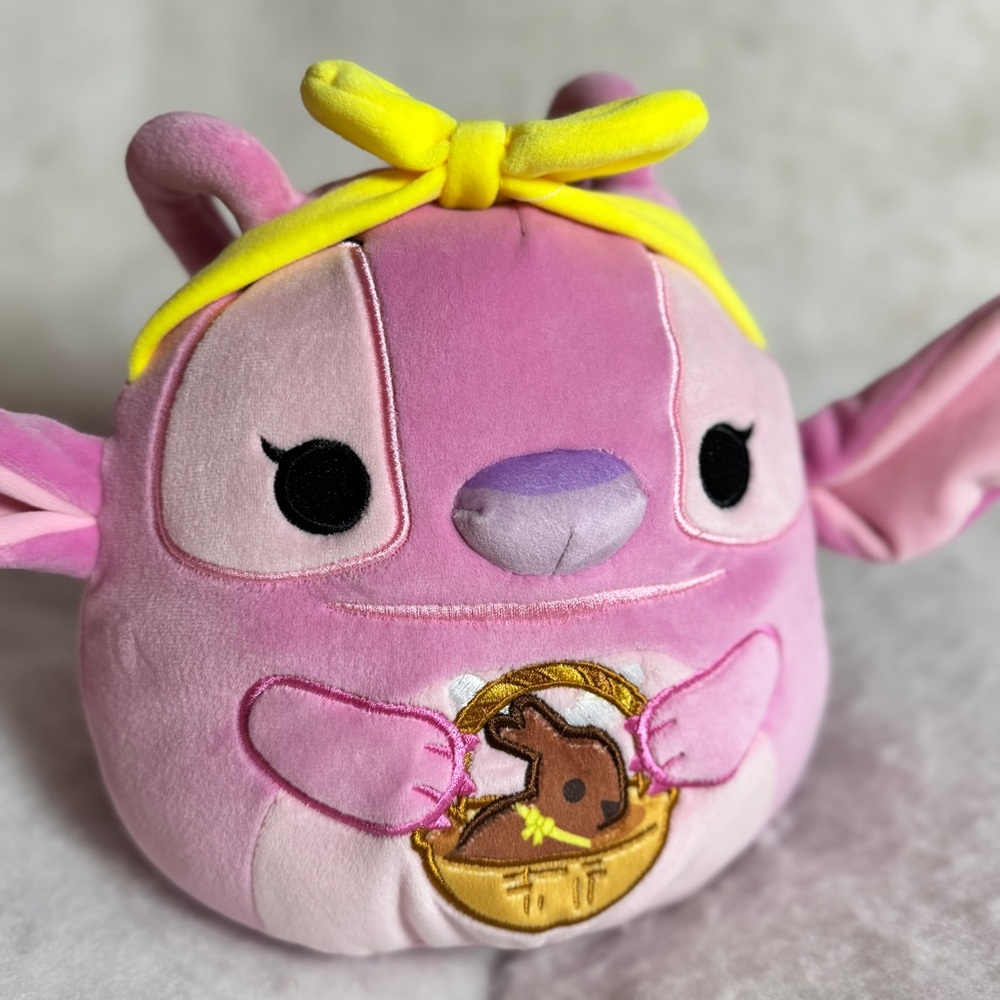 Squishmallows 8" Disney Pink  Easter ANGEL from‎ Lilo and Stitch Soft Plush